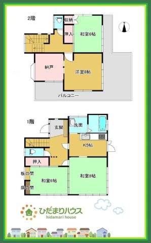 ひたちなか市大字津田　中古戸建の間取り|一人部屋が実現できる４K間取りです。将来お子様の一人部屋をお考えの方にオススメな物件です。