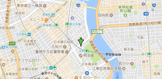パレステュディオ日本橋浜町駅前の地図