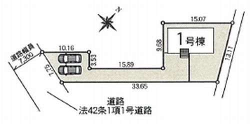 【仲介手数料０円】南足柄市駒形新宿第7　新築一戸建ての区画図|南足柄市駒形新宿第7　新築一戸建て