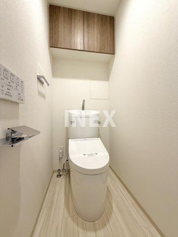 横浜市神奈川区神之木台の賃貸マンションのトイレ