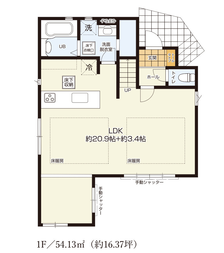富士見市関沢10期の間取り|1F