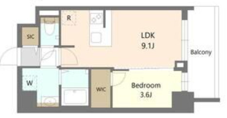 【間取り】 | S-RESIDENCE阿波座chiaro