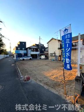 大蓮東５丁目◆建築条件なし◆の前面道路含む現地写真