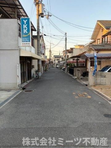 大蓮東５丁目◆建築条件なし◆の前面道路含む現地写真