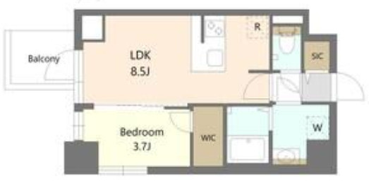 【間取り】 | S-RESIDENCE阿波座chiaro