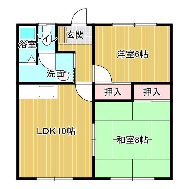コーポラス桜の間取り