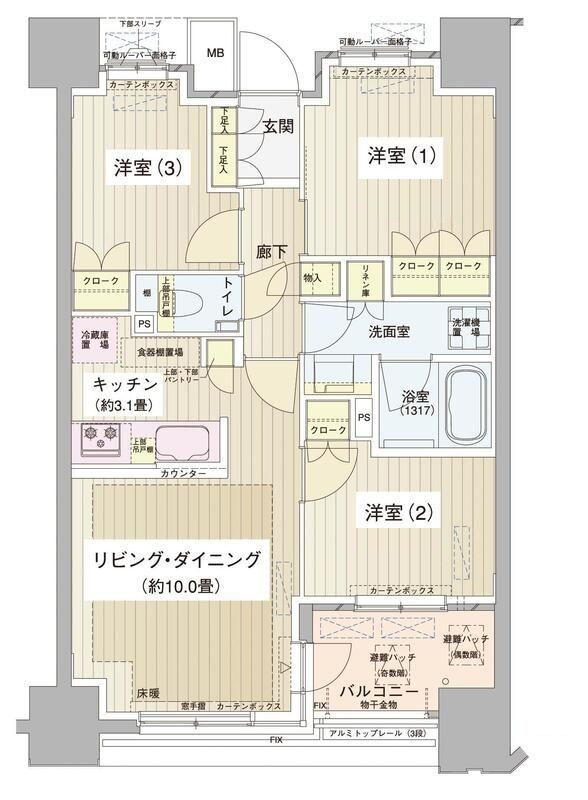 パークホームズ清澄白河の間取り|間取りです。