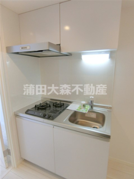 キャトル梅屋敷のキッチン|2口ガスシステムキッチン