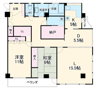 【間取り】 | サニーコート平和