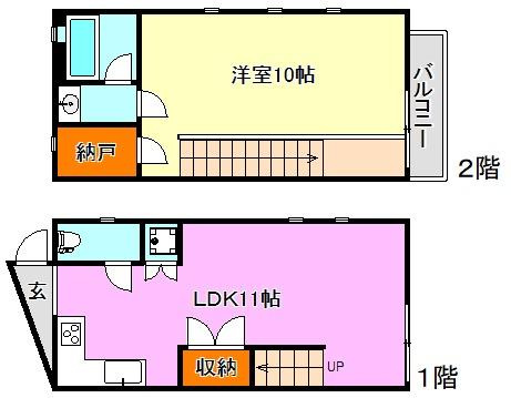 Y's Terrace Houseの間取り