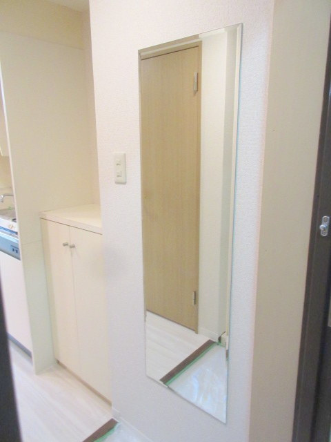 ドリームハイツの玄関|お出かけ前のコーディネートチェックに嬉しいですね