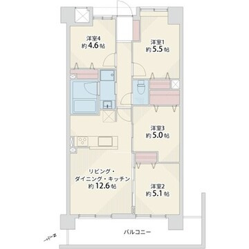グリーントピア21セレーノ尼崎の間取り