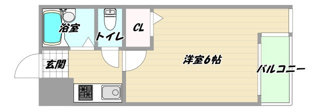 大阪市淀川区西三国３丁目の賃貸マンションの間取り