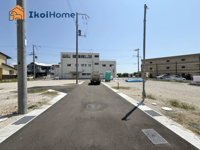 明石市松江　6号地　新築戸建の前面道路含む現地写真|物件・当店の最寄駅まで無料送迎！最短10分で指定場所へお迎えに向かいます！まずはお問い合わせください