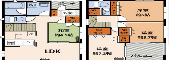 【間取り】 | 幸手市円藤内　中古戸建