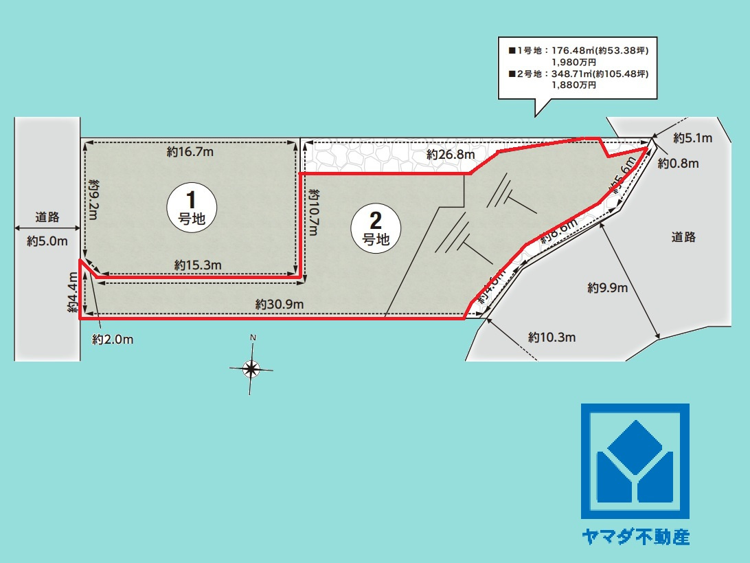 西宮市生瀬高台の土地図