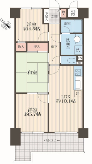 【間取り】 | ライオンズマンション幸手