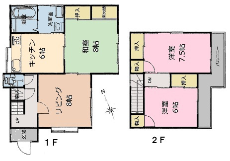 【間取り】 | 加須市正能　中古一戸建