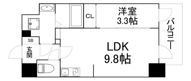 【間取り】 | エスリードコート阿倍野昭和町