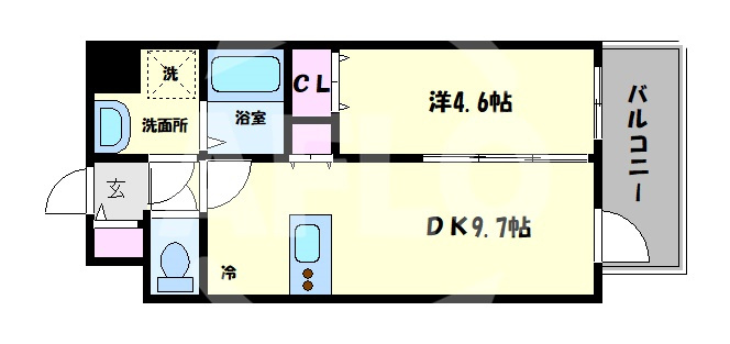プレサンス四天王寺前夕陽ヶ丘の間取り|プレサンス四天王寺前夕陽丘　間取