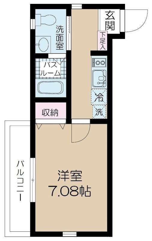 ＮＳＧＡＴＥ五反野ｔｗｏの間取り|間取りです。