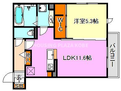 ラ　メゾンアンソレイエ板宿の間取り