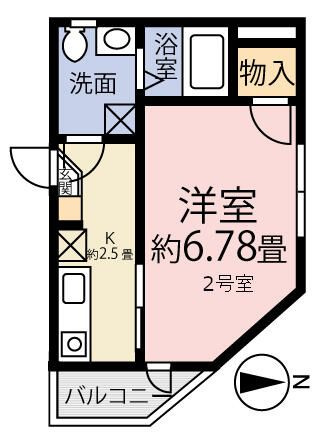 シース亀有の間取り