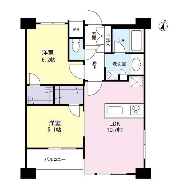 タワービューレジデンス吾妻橋の間取り