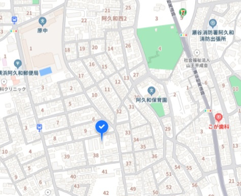 ハイツ向原Bの地図