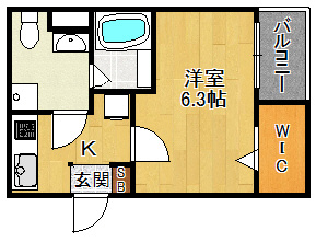 ロワジール宝塚の間取り