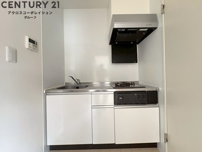 2口ガスコンロ付きのシステムキッチンです！