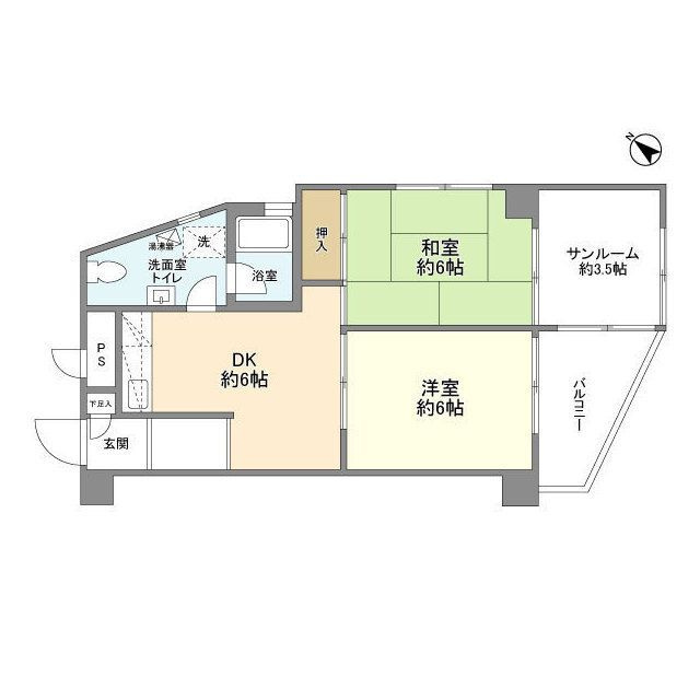 ラポール上野毛の間取り