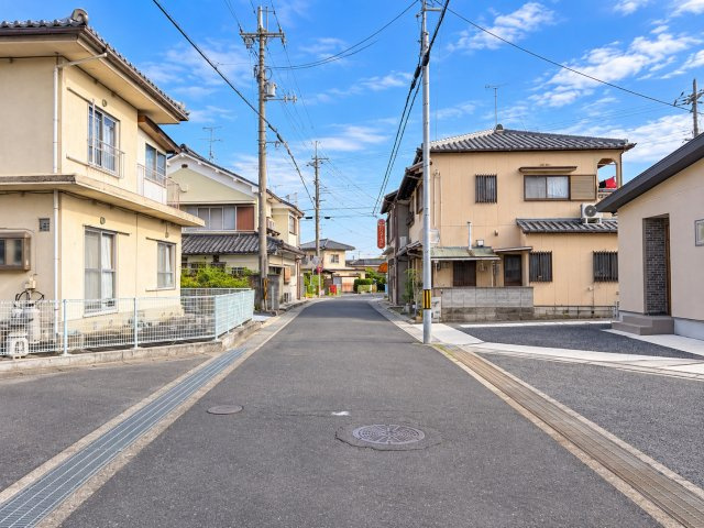 【カエデプラス不動産】近江八幡市八幡町　2号棟の前面道路含む現地写真|現地写真（前面道路）9/25　撮影