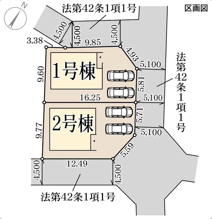 近江八幡市八幡町の区画図
