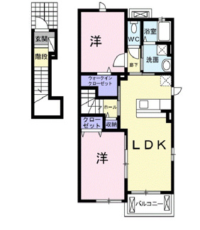 【間取り】 | アルカンシェル東台　Ａ棟 | 間取図