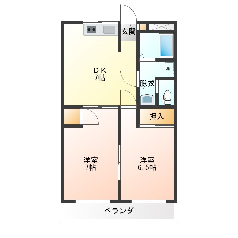 ライフステージⅡ南館西の間取り