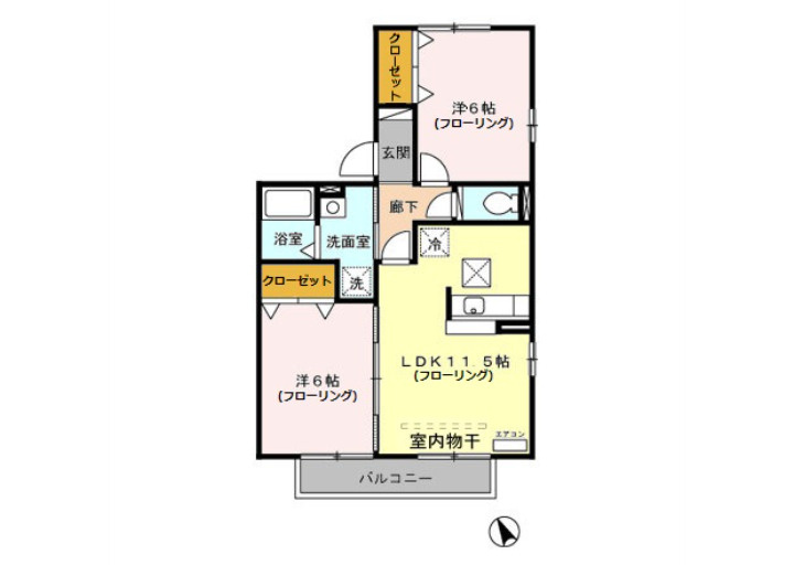 ジェネシスＫの間取り