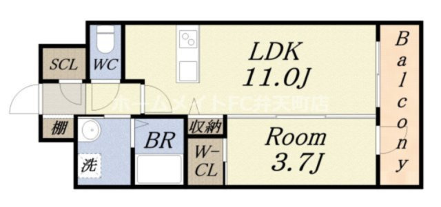 【間取り】 | TEAL RESIDENCE　BAY
