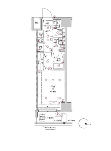 クレイシア板橋本町の間取り