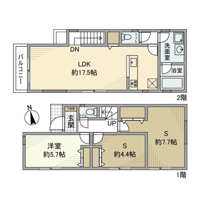 北烏山戸建の間取り