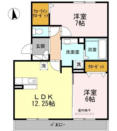ブロッサムＢ棟の間取り