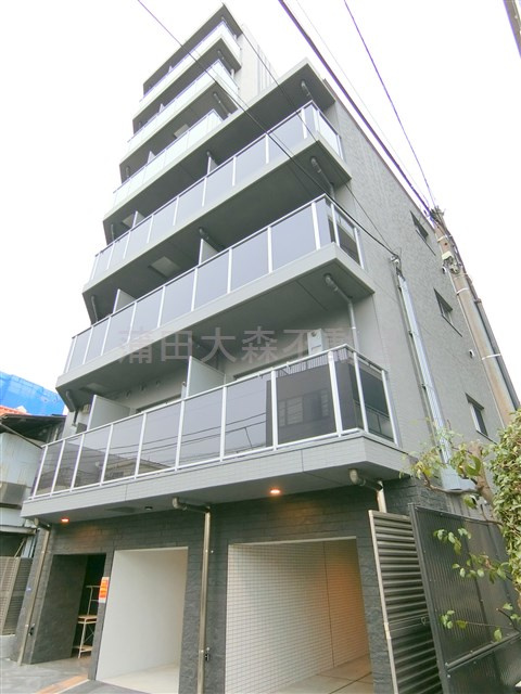 ハーモニーレジデンス東京羽田スカイブリッジの外観|2022年8月築　RC鉄筋コンクリート造地上7階建て総戸数47戸の分譲賃貸マンション
東京都大田区羽田6丁目　京急空港線穴守稲荷駅、天空橋駅