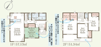 【間取り】 | 下野上大領 | 南向きで明るい間取りです☆