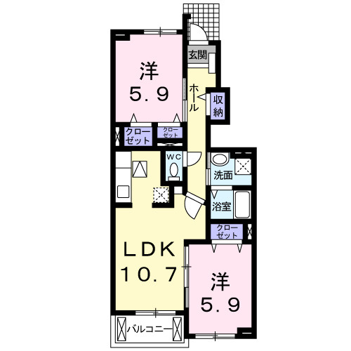 プリムヴェールの間取り