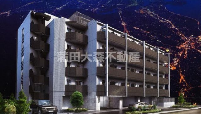 GENOVIA本羽田skygarden（ジェノヴィアホンハネダスカイガーデンの外観パース