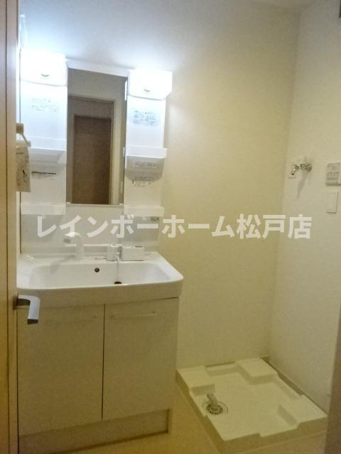 アリエッタ柏の洗面所|忙しい朝には欠かせない洗面所です