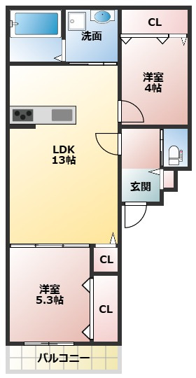 GBASE忍ケ丘の間取り