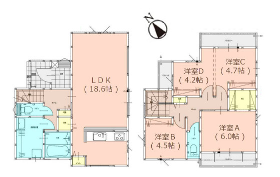 【間取り】 | 福岡市博多区諸岡6丁目3期　1号棟（全1棟）【仲介手数料無料・0円】 | 平日、土日祝日もお好きな日時にご見学可能です。お気軽にお問合せ下さい。