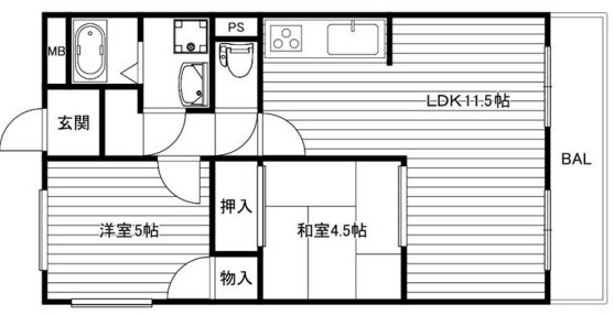 パールマンションの間取り