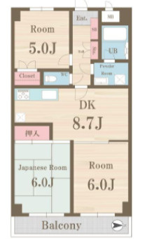 グランメール上北沢の間取り